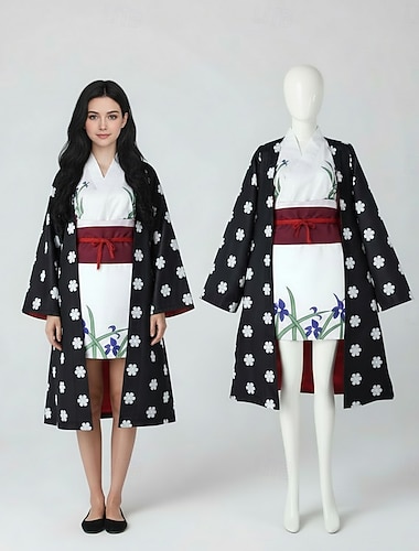  Haveventyrer Nico Robin Stråhattpirat Anime Drakter Maskerade Japansk Kimono Kimono Frakk Til Dame Voksne