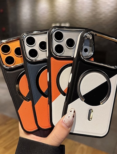  Handy Hülle Handyhüllen Für iPhone 17 Pro Max 16 15 14 Pro Max 13 Pro Max Rückseite Magnetisch Stoßfest PU-Leder