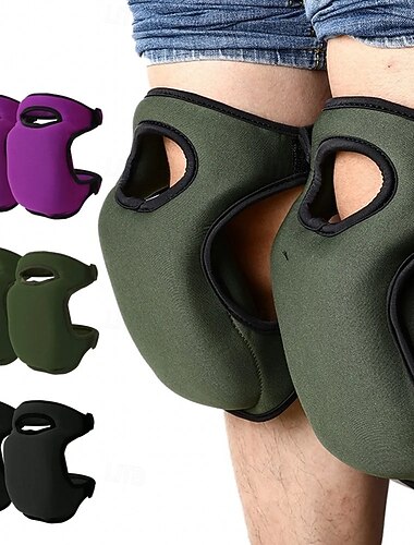  Genouillères de jardin en éponge antidérapantes et imperméables pour le jardinage, l'escalade et les travaux de construction. Protection optimale du corps et coussinet souple ajustable. Conception