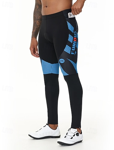  Męskie Niejednolita całość Spodnie rowerowe Spodnie na rower Rower Doły Opinający / a Sport Pakowalne Wodoodporny Odporność na wiatr Ochrona UV Niebieski Zielony Odzież Odzież rowerowa