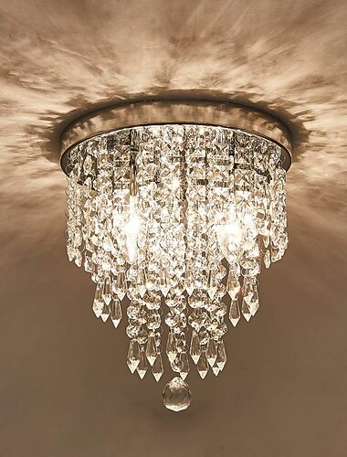  30 cm plafondlamp led kristallen kroonluchter hal licht hal licht gegalvaniseerde moderne 220-240v