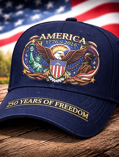  Adler  &Freiheit &Baseballkappe zum 250. Jahrestag der amerikanischen Flagge (1776–2026), patriotisch bestickt, USA-Hut, Geschenk zum Jubiläum
