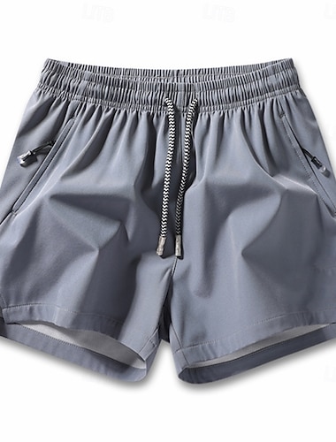  Herren Shorts Sommershorts Strandshorts Freizeitshorts Sportliche Shorts Kordelzug Tasche Elastischer Bund Einfach Schnelltrocknend Atmungsaktiv Kurz Outdoor Strand Laufen Mode Sport Blau Schwarz