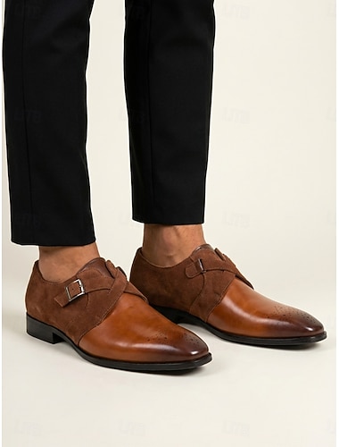  Chaussures brogues en cuir pour hommes – élégantes et intemporelles, idéales pour les mariages, les événements formels et les occasions spéciales.