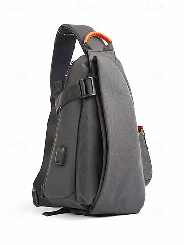  メンズポリエステル製スリングバッグチェストパック、調節可能なショルダーストラップ付きマルチカラークロスボディバッグ、普段使い、アウトドアスポーツ、ハイキング、釣り、旅行に最適