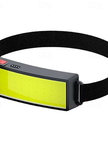  Tragbarer LED-Flutlicht-Stirnlampen-Scheinwerfer mit eingebautem wiederaufladbarem Lithium-Akku für den Außenbereich, superhelle LED-Stirnlampe für Camping und Angeln