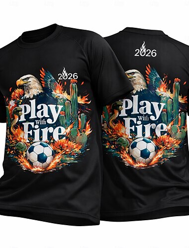  Férfi Rajzfilm Mértani Brazília Foci nyár Globális egyezés Majica za trčanje Nyár Rövid ujjú UPF 50 Gyors szárítás Légáteresztő Tornaterem Track Fitnesz Fekete Fehér sportruházat Sportruházat