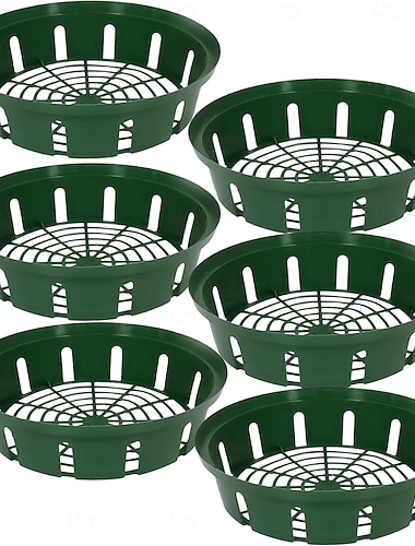  6 kpl muovisia kukkasipulikoreja, 26,5 x 21,5 x 6,2 cm:n viherruukut, kevyet, säänkestävät kasvikorit puutarhan ulkotilojen sipulikasveihin