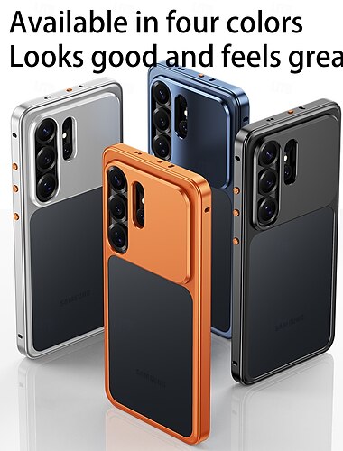  telefon fodral Till Samsung Galaxy S26 Ultra S25 Ultra S24 Ultra S23 Ultra Skal Magnet Stötsäker Metall