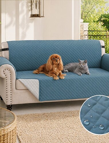  100 % wasserdichte Sofabezüge, Sofaschutz für Hunde, dreifach rutschfester Sofabezug für 3-Sitzer-Sofas, Möbelschutz für Haustiere, Kinder und Hunde