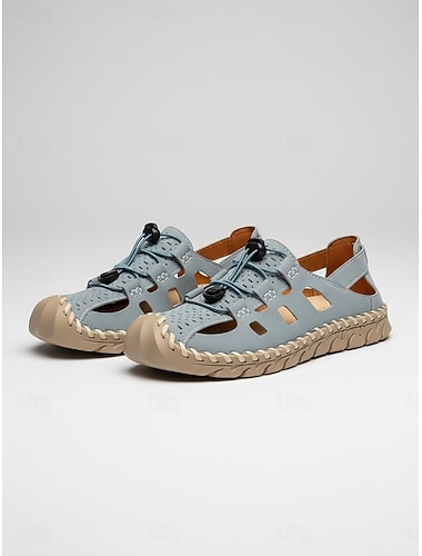  Dámské modré sportovní sandály – prodyšné outdoorové boty na chůzi, uzavřené nazouvací turistické sandály na pláž, řeku, cestování &letní aktivity