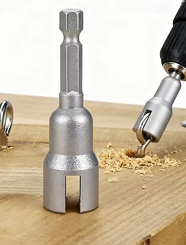  4dílný nástrčný klíč s křídlovými maticemi pro vrtačky, šestihranná drážkovaná nástrčná klíčenka 1/4 palce, rychlé upevnění křídlových matic, šroubů s okem, háků s kuličkou, závěsů s kuličkou, odolný