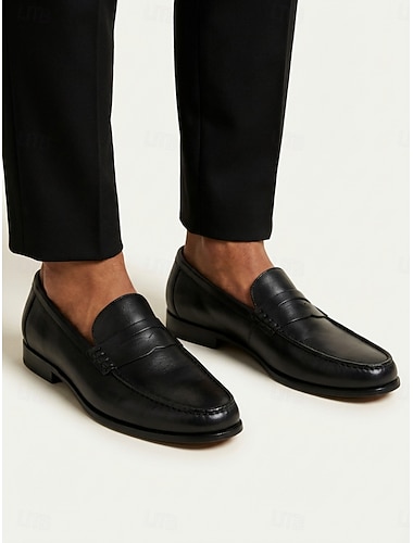  męskie czarne skórzane trampki, modne buty ślubne dla panów młodych i na oficjalne okazje