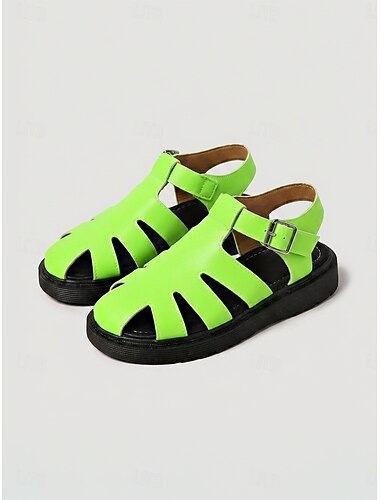  Grønne gladiatorsandaler med lukket tå til dame – komfortable, avslappede tursko, lette sommersandaler for reiser &daglig bruk