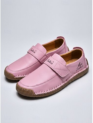  Roze loafers voor dames - instapschoenen met klittenbandsluiting, comfortabele schoenen met zachte zool voor dagelijks gebruik, reizen, wandelen en vakantie. &informele uitjes