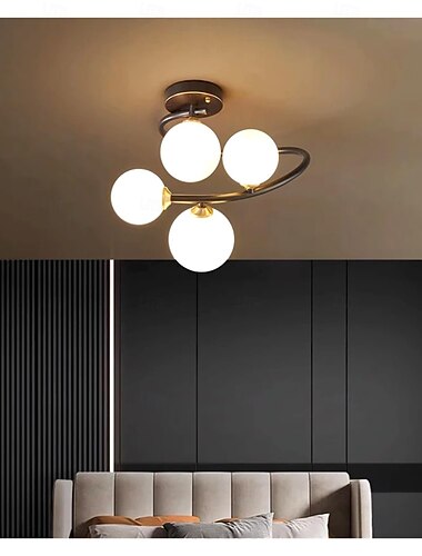 LED Chandeliers Sputnik Design 4/7 Lights Compatible with Living Room Dining Room Indoor Lighting Ceiling Pendant Lights, Modern Living Room Crystal Ceiling Light 110-240V