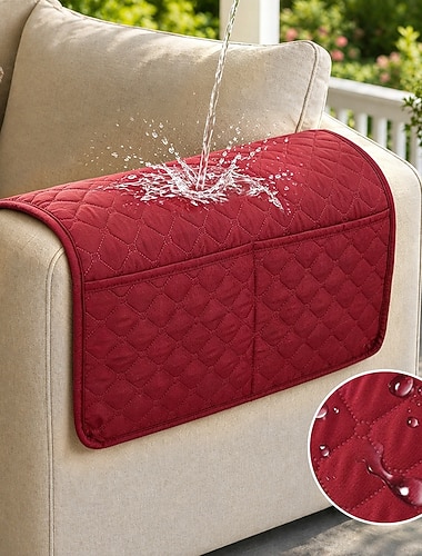  Sofa-Armlehnenbezug Couch-Armlehnenmatte Rückenlehnenbezug weicher Schutz für Stühle Couch Sofasessel Schonbezüge Liegesofa