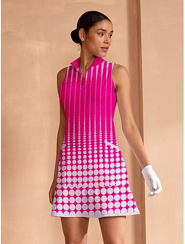  Damen Golfkleid Rosa Ärmellos Kleid Damen-Golfkleidung, Kleidung, Outfits, Kleidung