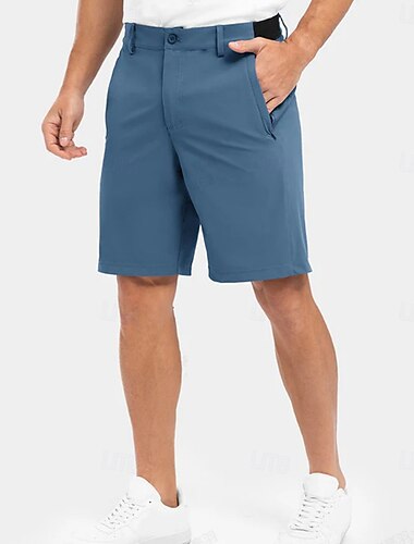  Homme Shorts Robe Short Entreprise Short décontracté Short de Golf Avec Poches Uni Confort Respirant Longueur Genou Quotidien Extérieur Affaires Mode Streetwear Bleu Noir Non Elastique