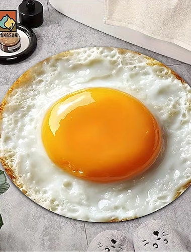  Tapis rond à motif raton laveur, impression 2D plate, illusion d'optique 3D, coiffé d'un chapeau américain, traversant un ciel étoilé, bordure en pierre, décoration intérieure parfaite