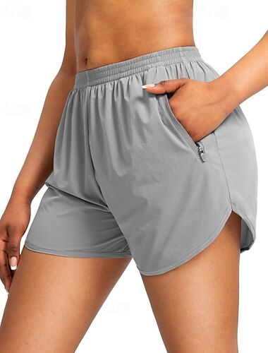  Dames Hardloopshorts Atletische shorts Trekkoord Zakken Short / Broekje Casual Dagelijks Buiten Zomer Lente Sneldrogend Lichtgewicht Vochtregelerend Sportschooltraining Tennis Golf Normale pasvorm