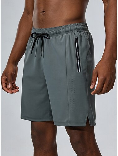  رجالي شورت للجري شورت رياضي رباط جيب جيب بسحاب شورتس فضفاض مناسب للبس اليومي الأماكن المفتوحة الصيف الربيع سريع جاف خفة الوزن رطوبة فتل متنفس تمرين نادي رياضي ركض اكتشف - حل عادي ملابس رياضية