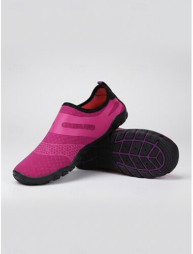  Paarse sneldrogende waterschoenen voor dames, antislip aquasneakers voor blote voeten, lichtgewicht sokschoenen voor strand, zwembad en wandelen. &watersporten