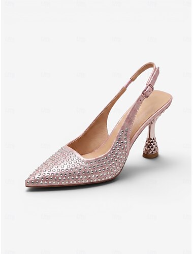  naisten pinkit korkokengät slingback-korkokengillä - tyylikkäät iltakengät cocktail-juhliin