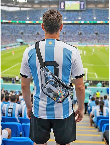  Transparente Damen-Umhängetasche und Hüfttasche aus PVC, mehrfarbig, mit verstellbarem Riemen und verschiedenen Tragemöglichkeiten, geräumige und stylische Tasche für Strandurlaub und den Alltag.