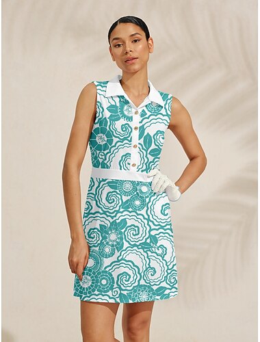  Damen Golfkleid Minzgrün Ärmellos Damen-Golfkleidung, Kleidung, Outfits, Kleidung