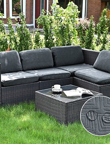  防水アウトドアクッションカバー、TPUコーティングソファクッションカバー、パティオガーデンアームチェア用保護家具カバー