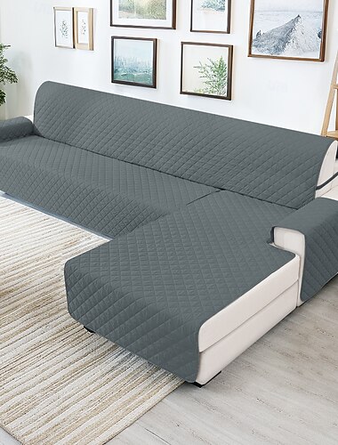  Dubbelzijdige waterdichte bankhoes voor huisdieren, antislip bankbeschermer, meubelhoes in Europese stijl voor honden en katten