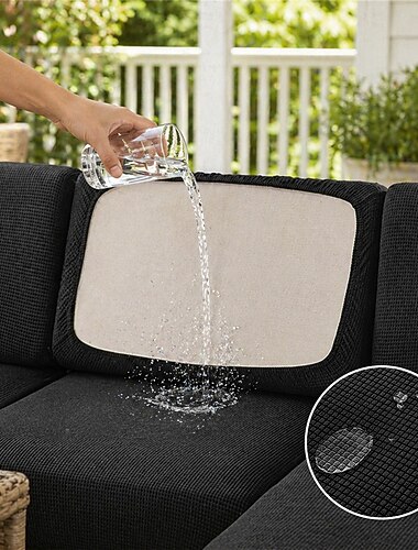  防水ソファーカバー ソファーシートクッションカバー 犬用 ペット用、セクショナルソファースリップカバー ラブシート用、バーガンディレッド L字型、3人掛け、アームチェア、洗えるソファー 丈夫なプロテクター