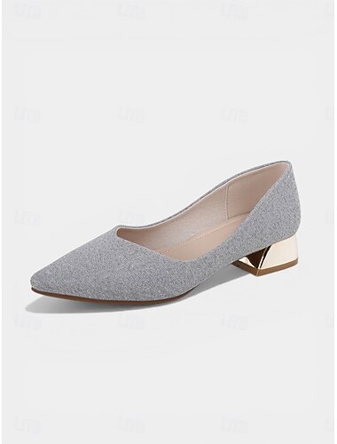  Sapatos de salto bloco champanhe para mulheres – elegantes sapatos de bico fino com salto metálico para a mãe da noiva, casamento no jardim. &eventos formais