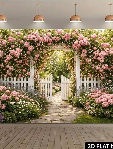  vaaleanpunainen kukkapuutarhan seinävaate tausta kukkainen holvikäytävä seinävaate mökki maalaistalo luonto luonnonkaunis seinävaate makuuhuoneeseen olohuoneeseen asuntolan sisustus