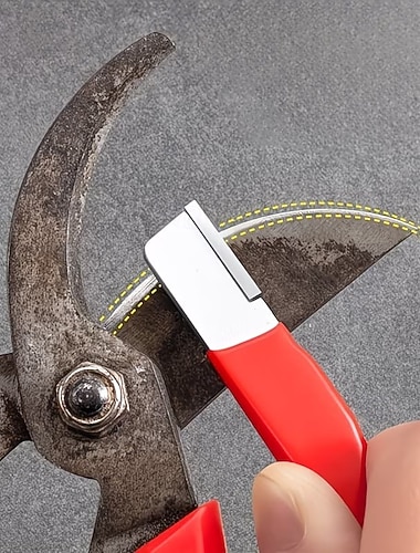  6 stk. knivsliper profesjonell kjøkkenslipestein wolframstål diamant keramisk knivslipeverktøy, hagesaks slipestein, multifunksjonelt verktøy for sliping av forskjellige blader