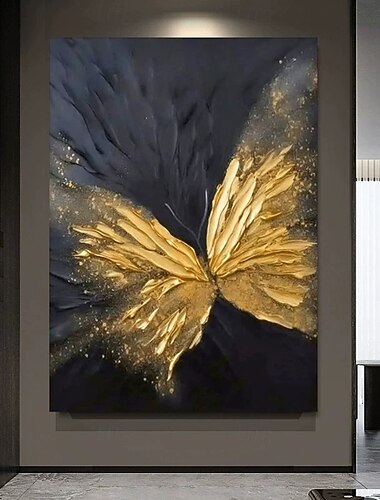  ציורי שמן מופשטים בעבודת יד של פרפרים על בד, אמנות קיר, קישוט מודרני של בעלי חיים, תמונות לעיצוב הבית, ציור מגולגל ללא מסגרת, לא מתוח, מינטורה
