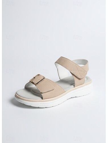  Sandalias azules para mujer: cómodas sandalias de verano con cierre de velcro y suela acolchada, ideales para viajes, actividades al aire libre y uso diario.