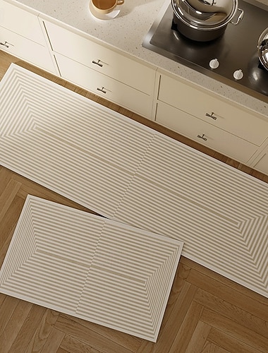  Japanilainen minimalistinen öljynkestävä piimaamatto pestävä imukykyinen liukumaton keittiömatto kotikäyttöön