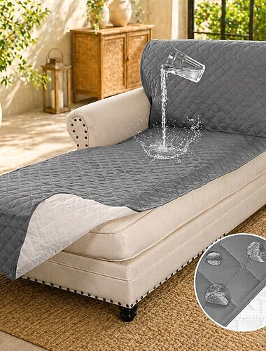  waterdichte omkeerbare chaise longue bankhoes waterbestendige bankhoes sectionele l-vormige bank hoes met verstelbare bandjes meubelbeschermer voor honden