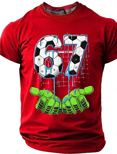  Homens Gíria engraçada Camiseta Manga Curta Camiseta Impressão 3D Gola Redonda Camisa Moda Diário Diário Rua Vermelho Verão Primavera Roupa S M L XL XXL XXXL