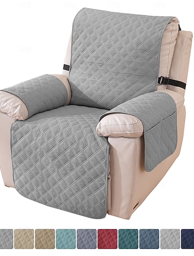  Einfacher, passgenauer Sofabezug für Relaxsessel, wasserdicht, rutschfest und haustierfreundlich, fleckenabweisend und strapazierfähig – ideal für Hunde und Katzen, ganzjährig verwendbar im