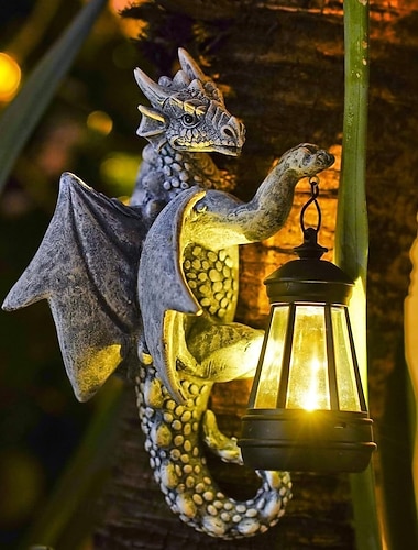  Drachen-Baumumarmer-Gartendekoration, Gartenfiguren, Rasenornamente für Balkon und Garten, Gartengeschenke für Frauen, Mütter und Großmütter