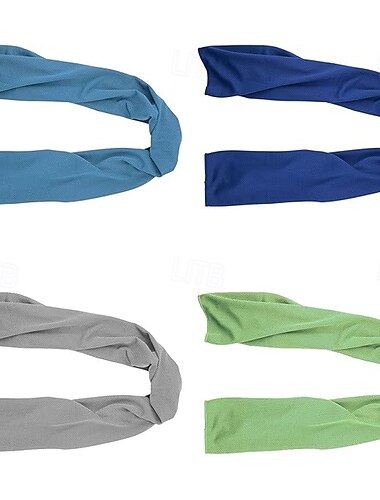  4-pack kylhanddukar (89 x 30 cm), ishanddukar, mikrofiber, mjuka, andningsbara, kylande handdukar som håller sig svala för yoga, sport, gym, träning, camping, fitness, löpning, träning &fler