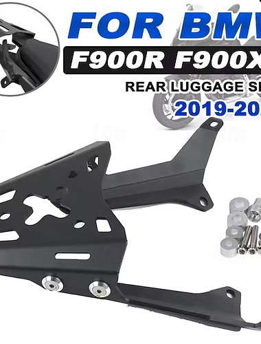  Zadní nosič zavazadel pro BMW F900R F900XR 2019 2020 2021 2022 2023, příslušenství pro držáky zavazadel na motocykly, vysoce pevná kovová konstrukce, černá