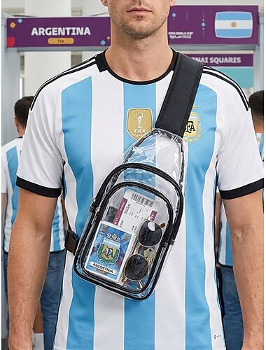  Transparente PVC-Umhängetasche für Damen, geräumige, transparente Schultertasche mit verstellbarem Riemen, stylische, leichte Tragetasche für Strandurlaub, Reisen und den Alltag