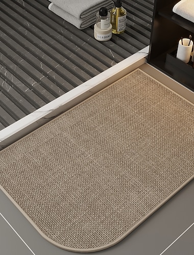  Schmutzfangende, halbrunde Fußmatte (61 x 89 cm), rutschfest, maschinenwaschbar, für Eingangsbereich, Haustür, Badezimmer und als super saugfähige Fußmatte für schlammige Schuhe geeignet. &Pfoten,