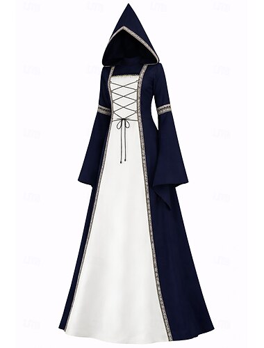  Middeleeuws Renaissance Jurken Fancy kostuum Heks Viking Kostuum Dames Keltisch Fantasie Halloween Carnaval Prestatie LARP Ren Faire Volwassenen Kleding