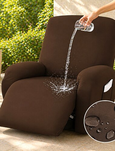  wasserdichter Sofabezug aus Stretch-Milchseide, vollständig abdeckender, rutschfester, elastischer Überzug, universell passender Massagesessel-Schutzbezug