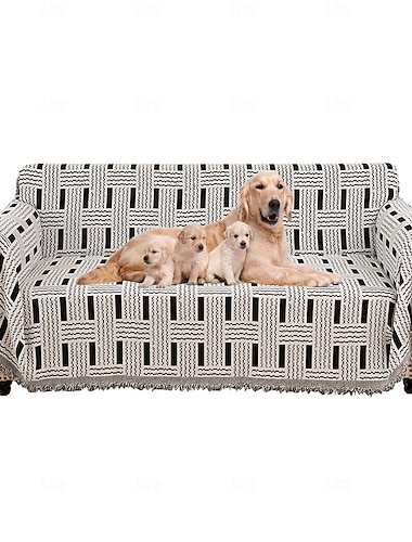  Sofabezug für Haustiere, Sofaüberzug für Ecksofas (L-Form), Chenille-Bezüge für Haustiere, Kuscheldecke für Hunde, Kinder